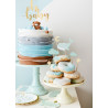 Dekoracje do muffinek - Topperki Wieloryb 11-13.5 cm 7 szt