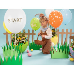Balony 30cm Wielkanocne Zajączki Szukanie jajek (1 op. / 7 szt.)