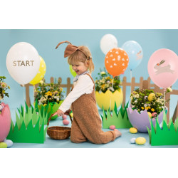 Balony 30cm Wielkanocne Zajączki Szukanie jajek (1 op. / 7 szt.)