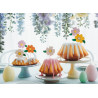 Toppery na tort Kwiaty 13 cm 8 szt