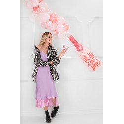 Balon foliowy Butelka Szampan różowy 38x97 cm