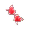 Balon foliowy Okulary serca 115,5x52 cm