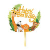 Topper na tort Zwierzątka Safari Happy Birthday