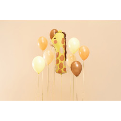 Balon foliowy Cyfra 1 - Żyrafa,  42x90 cm, mix