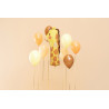 Balon foliowy Cyfra 1 - Żyrafa,  42x90 cm, mix