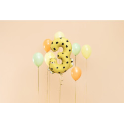 Balon foliowy Cyfra 3 - Gepard, 68x98 cm, mix