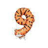 Balon foliowy Cyfra 9 - Tygrys, 64x87 cm, mix