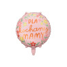 Balon foliowy ''Dla kochanej mamy'' 45cm na dzień matki