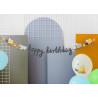 Baner Happy birthday Pojazdy budowlane Autka 2m