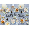 Baner Happy birthday Pojazdy budowlane Autka 2m