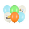 Balony 30cm Pojazdy budowlane Auta 6 szt