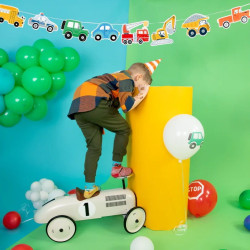 Girlanda urodzinowa Auta Pojazdy 250cm