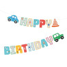 Baner Happy Birthday Auta Pojazdy 250x17cm urodzinowy