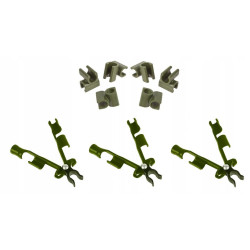 3x Łącznik Szczytowy + 6x Kątowy do Tyczek 11mm