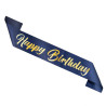 Szarfa Urodzinowa Happy Birthday granatowo-złota