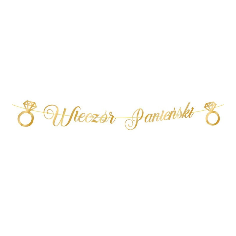 Baner Wieczór Panieński złoty 150cm