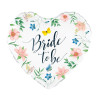 Balon foliowy serce Bride to be Kwiaty 45cm