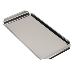Taca stalowa kelnerska Stal nierdzewna 40x15 cm Metalowa Srebrna
