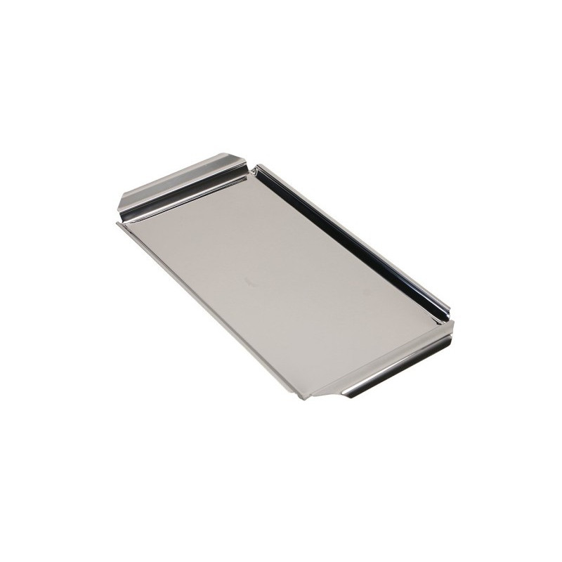 Taca stalowa kelnerska Stal nierdzewna 40x15 cm Metalowa Srebrna