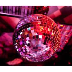 Kula Disco Dyskotekowa Lustrzana Srebrna 15cm