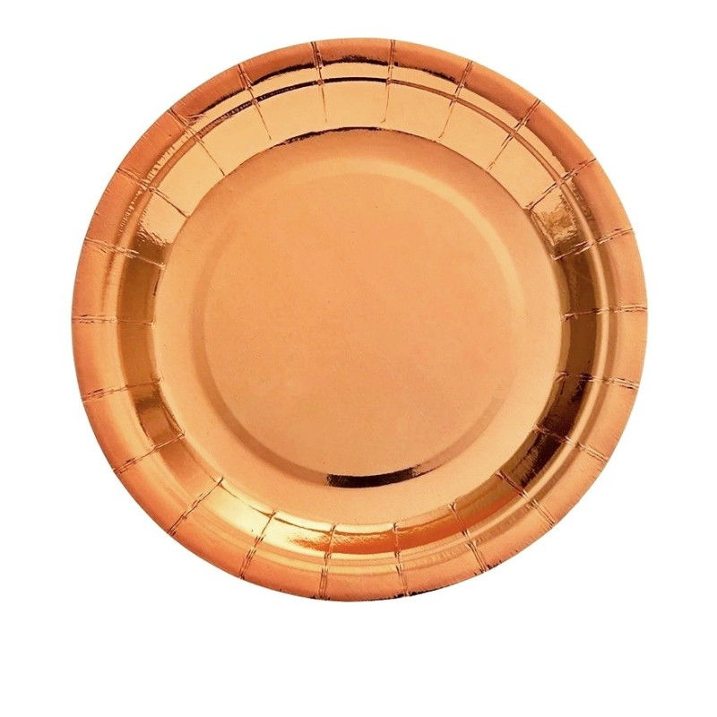 Talerzyki miedziane 6 szt 18cm