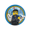 Talerzyki urodzinowe Lego City - 23 cm - 8 szt.