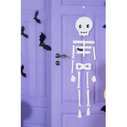 Dekoracja papierowa Nietoperze, 19-29 cm czarne 6 szt na Halloween