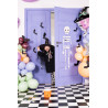 Dekoracja papierowa Nietoperze, 19-29 cm czarne 6 szt na Halloween