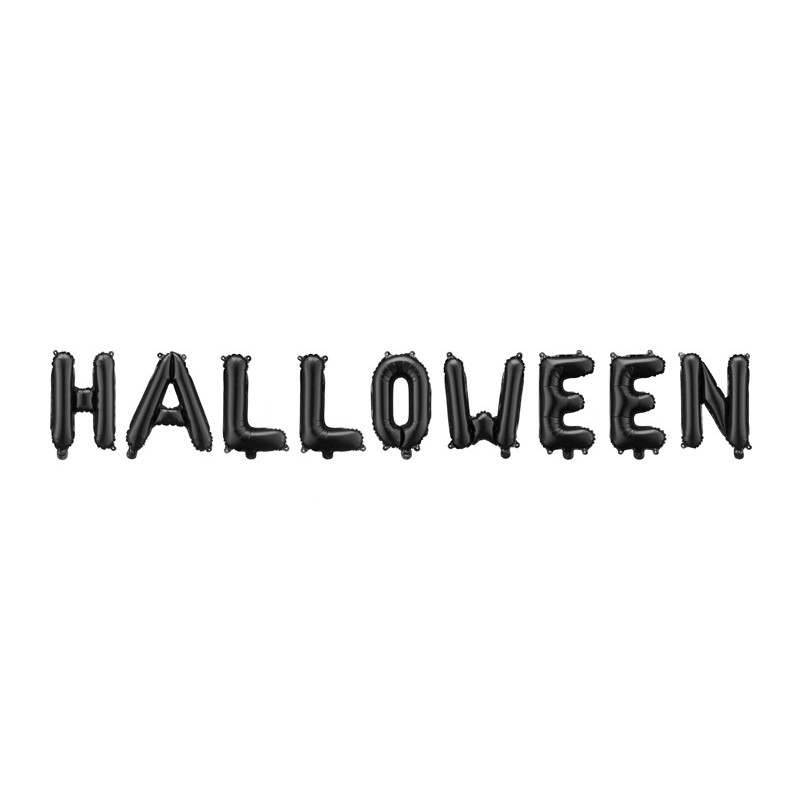 Balon foliowy Halloween, 280x46 cm, czarny