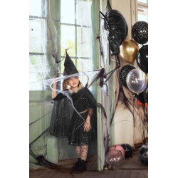 Pajęczyna biała dekoracja na Halloween z pająkami 60g