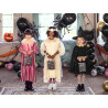 Torebka na prezent Nietoperze czarna na Halloween 14x18x8cm