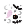 Naklejki duszki nietoperze mix na Halloween (1 op. / 4 szt.)