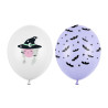 Balony na Halloween, czarownica, nietoperze mix 50 szt