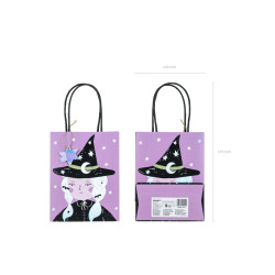 Torebka na prezent Czarownica wiedźma na Halloween 8x14x18 cm