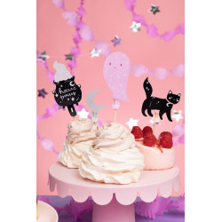 Dekoracje do muffinek ciastek na torta Halloween, 14 cm, mix (1 op. / 6 szt.)