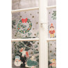 Naklejki na okno Merry Christmas, mix (1 op. / 4 szt.)
