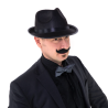 Kapelusz wieczorowy czarny alcapone Gangstera Fedora