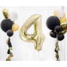 Balon foliowy Cyfra ''4'', 85 cm, szampańskie złoto