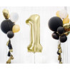 Balon foliowy Cyfra ''1'', 85 cm, szampańskie złoto