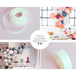 Taśma do robienia girland balonowych 5m