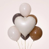 Balon foliowy Serce matowy kremowy 45cm 18cali Partypal