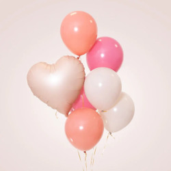 Balon foliowy Serce matowy karmelowy 45cm 18cali Partypal