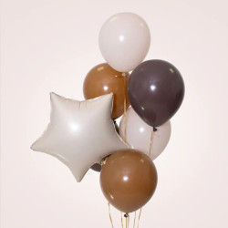 Balon foliowy Gwiazda matowy kremowy 18cali  Partypal
