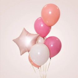 Balon foliowy Gwiazda matowy karmelowy 18cali  Partypal
