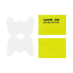 Zaproszenia Gamepad, mix (1 op. / 6 szt.)