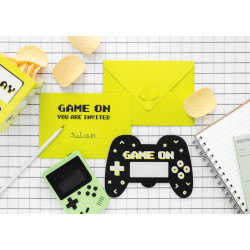 Zaproszenia Gamepad, mix (1 op. / 6 szt.)