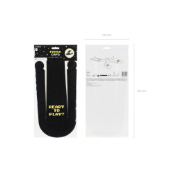 Czapki Gamer, 38.5x18.5 cm, czarny (1 op. / 6 szt.)