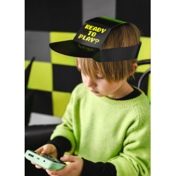 Czapki Gamer, 38.5x18.5 cm, czarny (1 op. / 6 szt.)