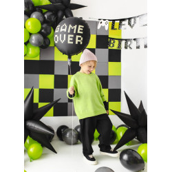 Balon foliowy Game over, 45 cm, czarny