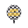 Balon foliowy Szachownica Happy Birthday, 45 cm, mix